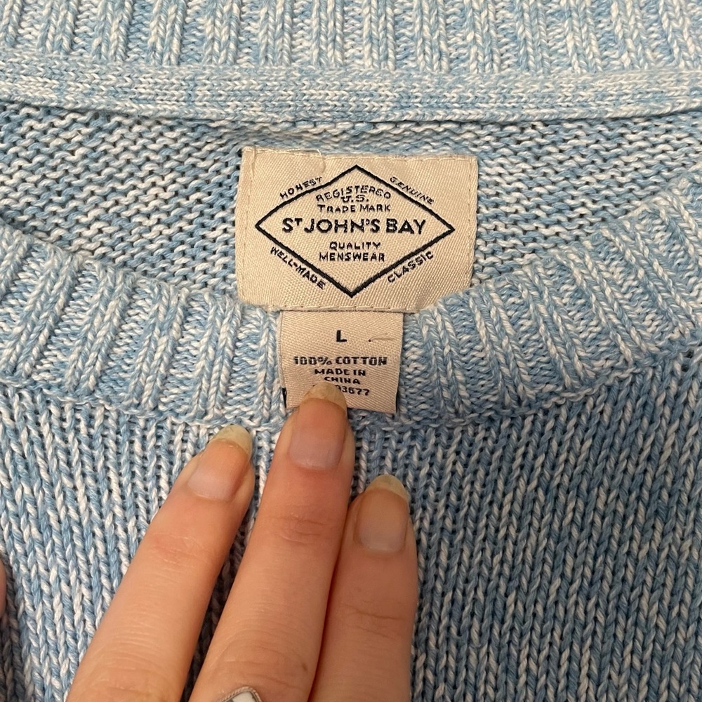 Adorable blue knit sweater